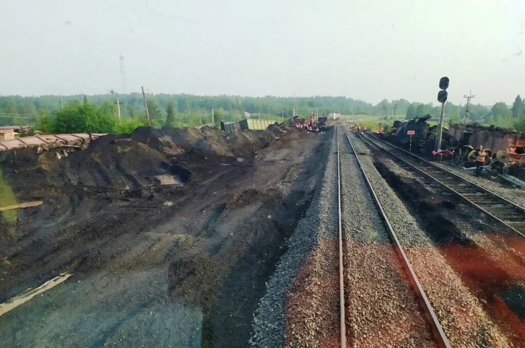 Коми, станция Керки. ЖД Керки. Северная железная дорога. Авария на станции Керки Северной железной дороги. Движение поездов восстановлено