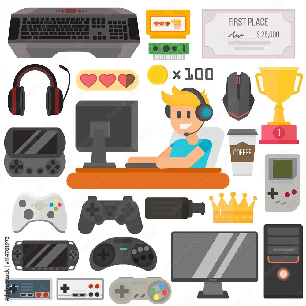 Gamer items вектор. Видеоигра вектор. Game device. Гаджет квест вектор. Your games your devices