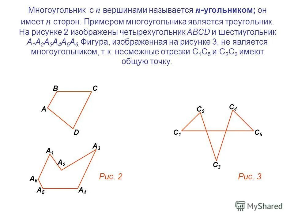 Многоугольник имеет 3 стороны