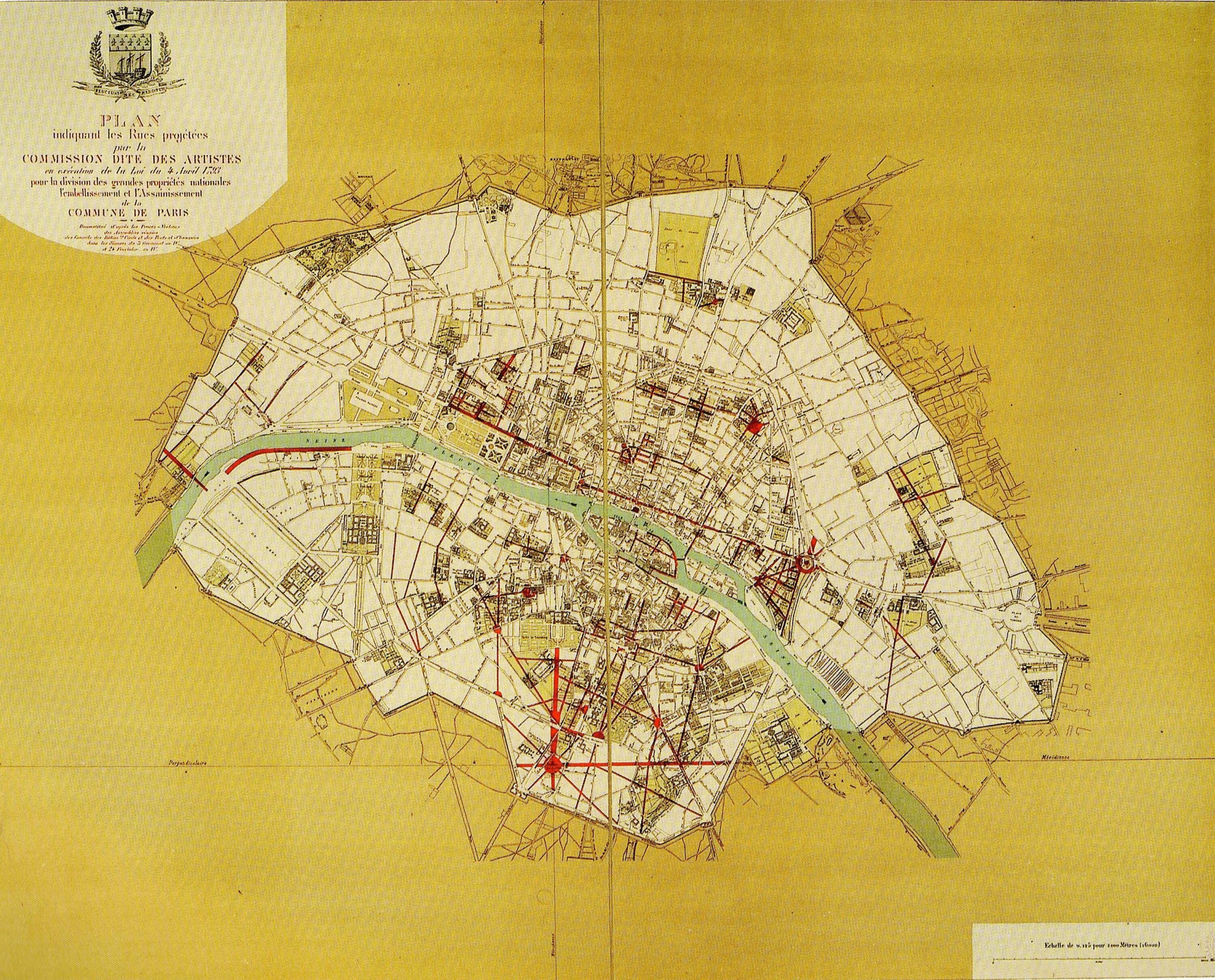 Карту коммуна. Atlas historique de Paris.