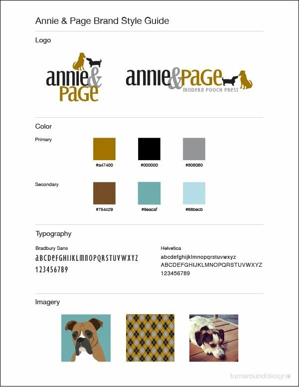 Brand Guide. Style Page. Anne logo. Brand page