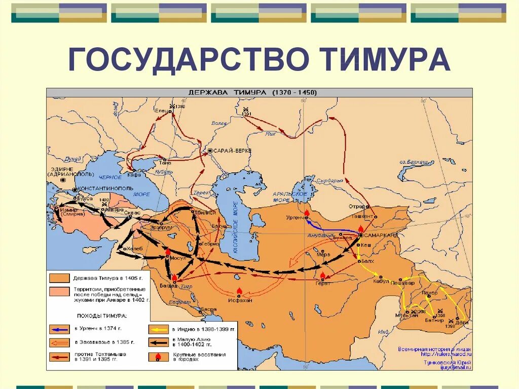 История какие страны завоевали. Территория империи Тамерлана. Карта походов Тимура Тамерлана.