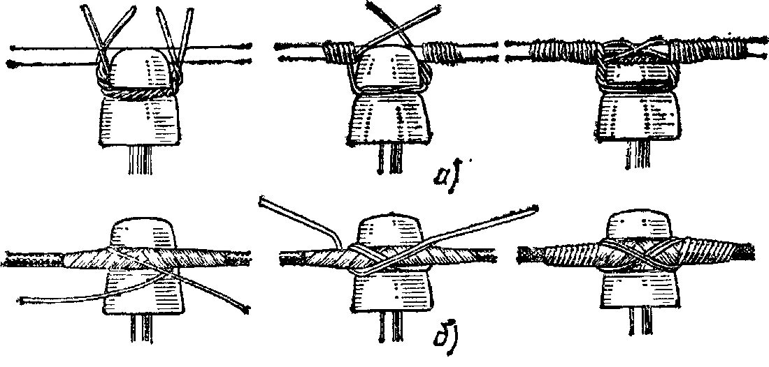 Соединения проводов воздушной линии. Крепление провода вл 10 кв к изолятору. Крепление провода АС на изоляторе 10 кв. Крепление провода на штыревом изоляторе. Вязка провода к изолятору 10 кв.