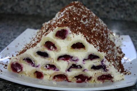 Торт с вишней и сметанным кремом рецепт