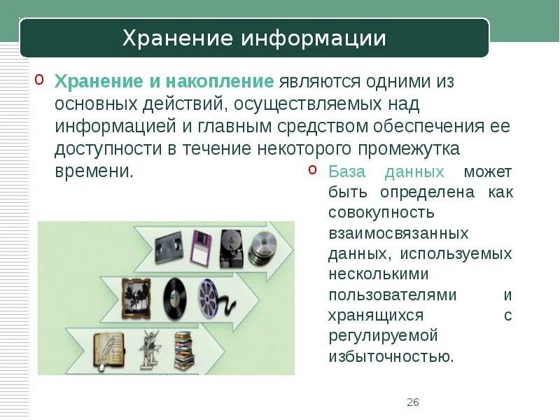 Как хранится информация. Как хранится информация