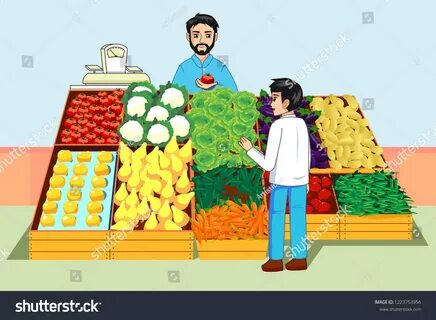 В магазине продают овощи на рисунке