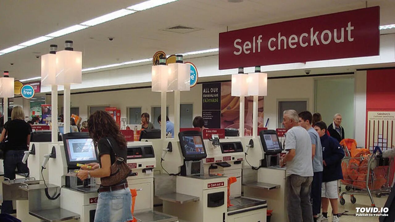 Касса самообслуживания (self-checkout). Селф чекаут. Касса самообслуживания NCR. Касса в Америке.