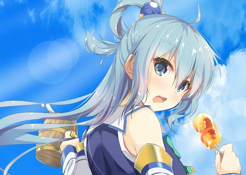 Arte aqua. Aqua Konosuba. Aqua Konosuba Art.