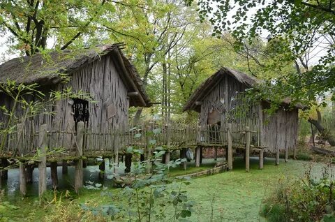 Wooden hut