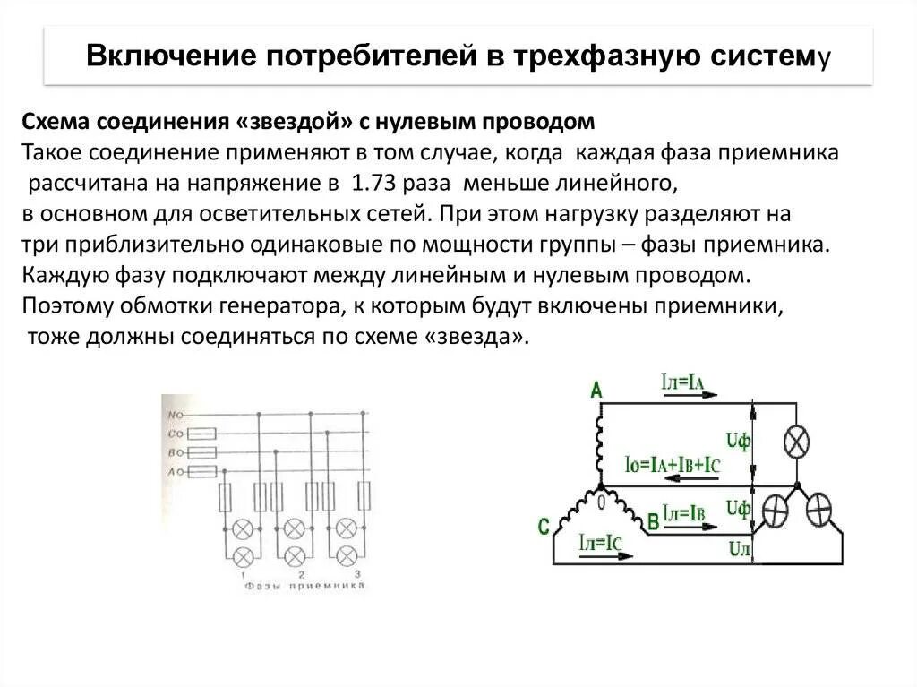 Как определить трехфазную сеть. Схема подключения трёхфазной системы. схема подключения однофазных потребителей на трехфазную сеть. схема подключения трехфазного двигателя к сети 380.