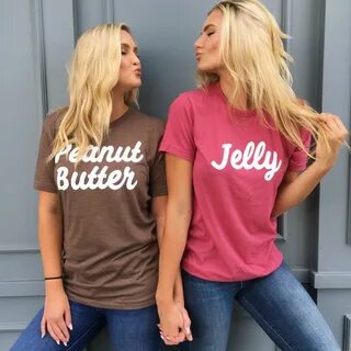 Peanut Butter \u0026 Jelly BFF Tees Bff. full neck covered t shirts. 