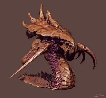 hydralisk Monster Concept Art, Fantasy Monster, Creature Concept Art, Creat...