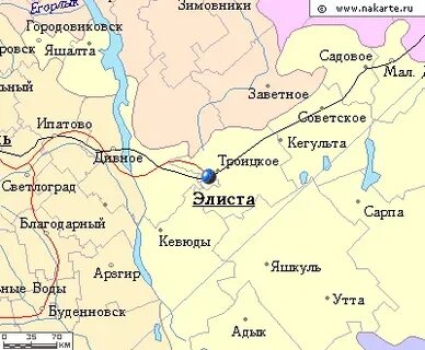 Находится город элиста