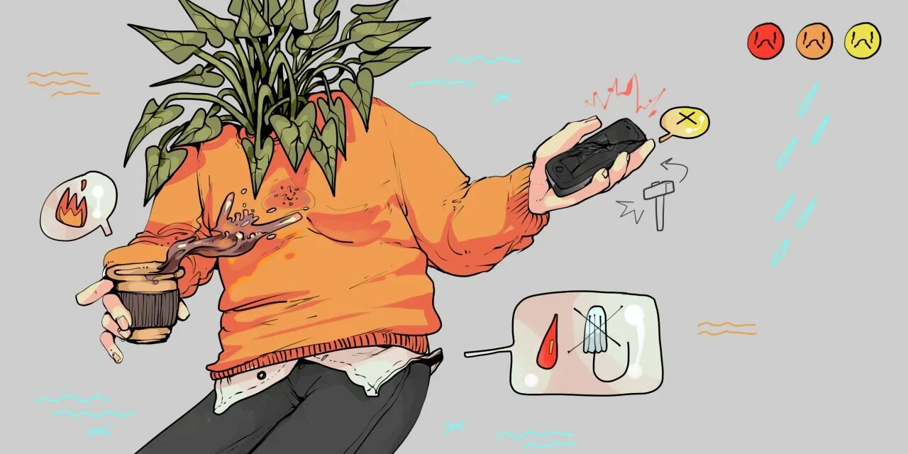 А жизнь и катится гарик. Lifehacker арты. когда все катится к чертям. мир катится к чертям. все катится к чертям что делать.