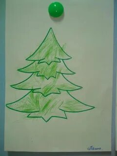 Рисуем елочку с детьми