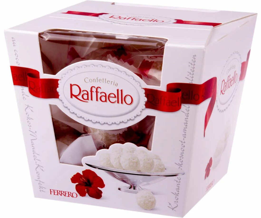 Рафаэлло кто производитель. Raffaello 150 гр.. Raffaello 150g Chocolates Box 6 шт/уп СГ. Рафаэлло упаковка. Рафаэлло маленькая упаковка.