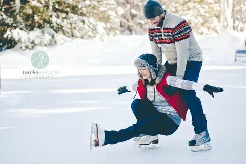 He skates in winter