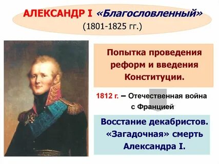 1801 год при александре 1