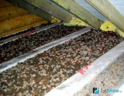 Керамзит какой слой для утепления потолка
