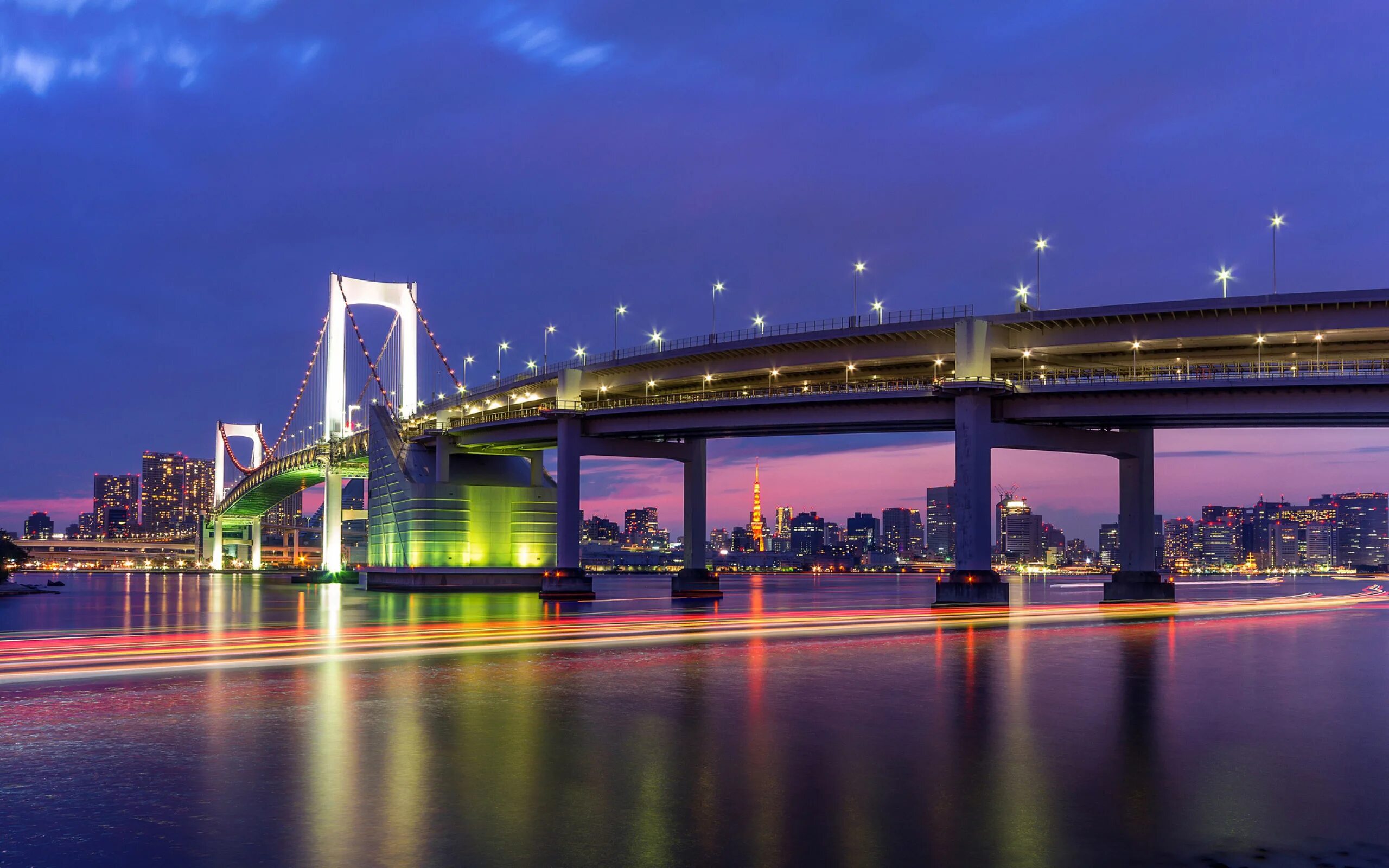 Япония Токио. Мост в Токио. Обои мост. Красивые пейзажи городов.