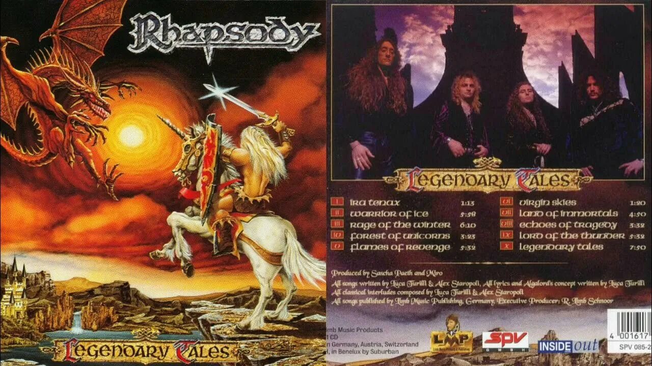 Рапсодия конца света песня. Rhapsody Legendary Tales. Legendary Tales Rhapsody of Fire. Rhapsody - "Legendary Tales" (1997) booklet. Rhapsody - "Legendary Tales" Art.