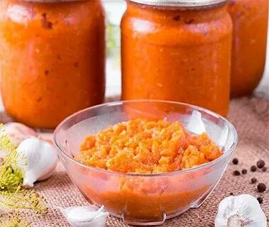 Морковная икра с помидорами на зиму