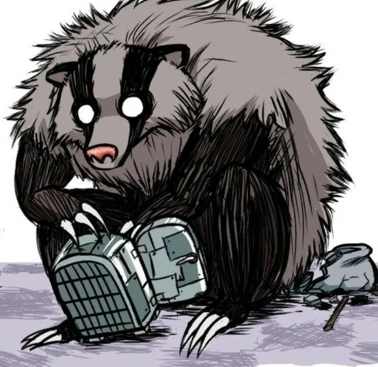 Медведь донт старв. Медведь барсук в don&#039;t starve. don&#039;t starve together енот барсук.