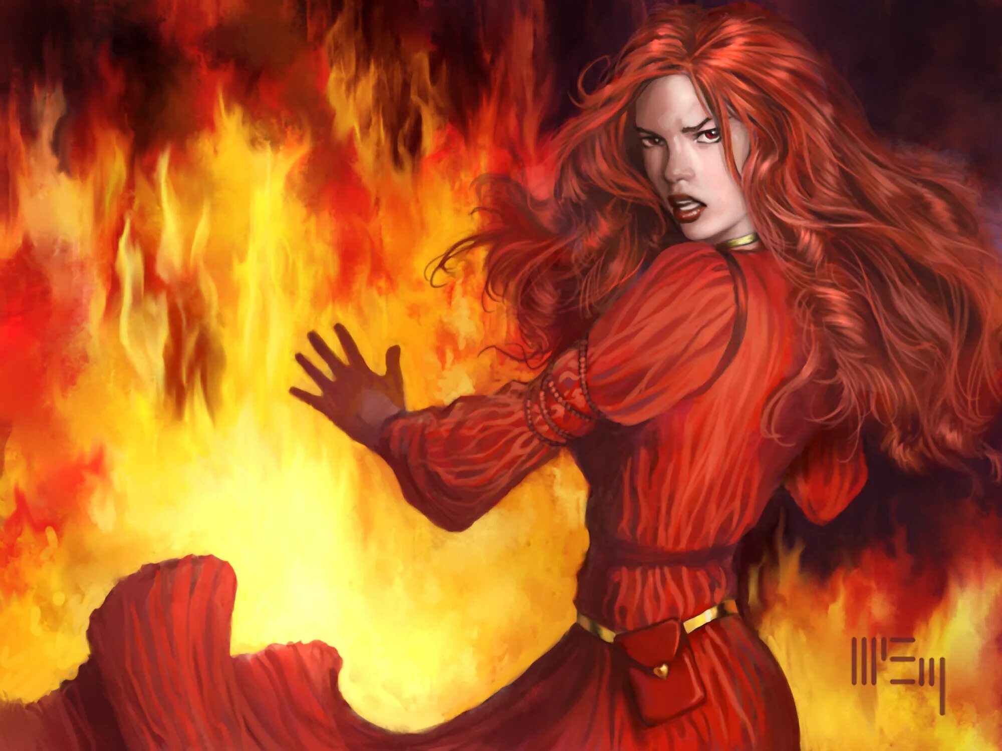 Рыжая ведьма 52.3. Рглор Мелисандра. Мелисандра арт. Девушка с огненными волосами.