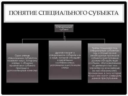 Особым субъектным составом