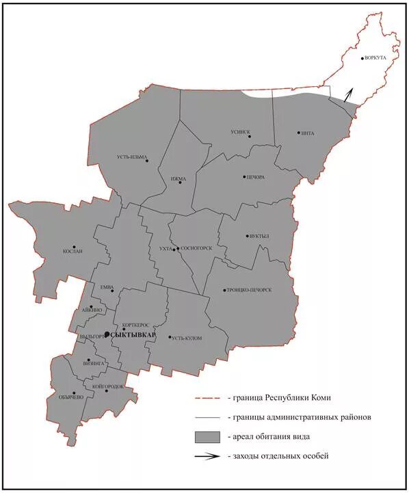 Города и районы республики коми. Республика Коми границы. Республика Коми границы на карте. Республика Коми с картой. Карта Респ Коми с районами.