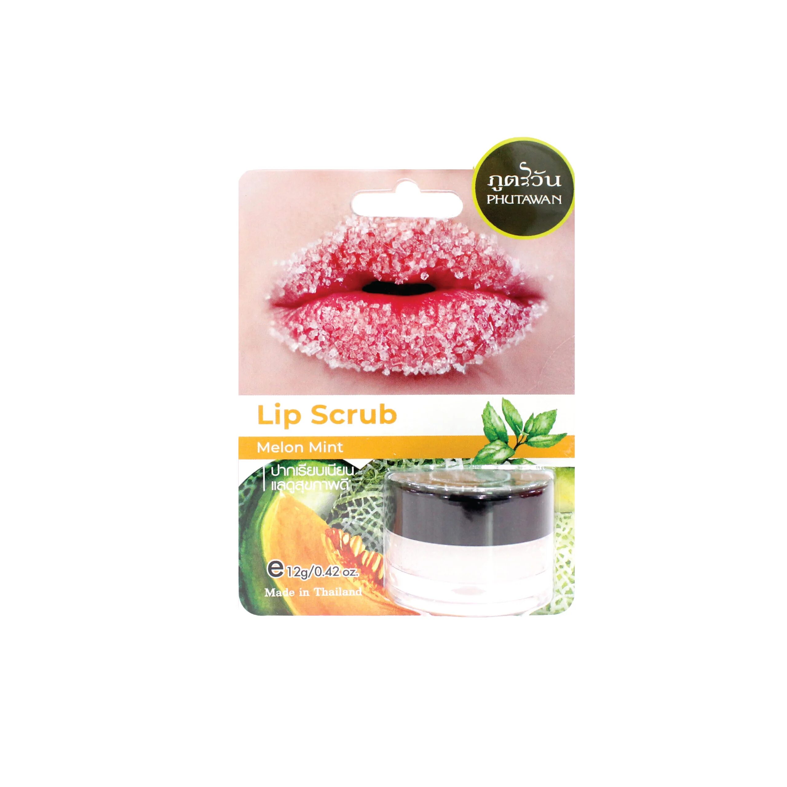 Маска скраб для губ. Скраб для губ премиум-класса с ароматом дыниphutawan. the act lip scrub.