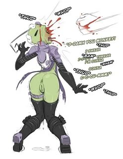1girls alien alien girl alien humanoid antennae antennae (anatomy) ass bloo...