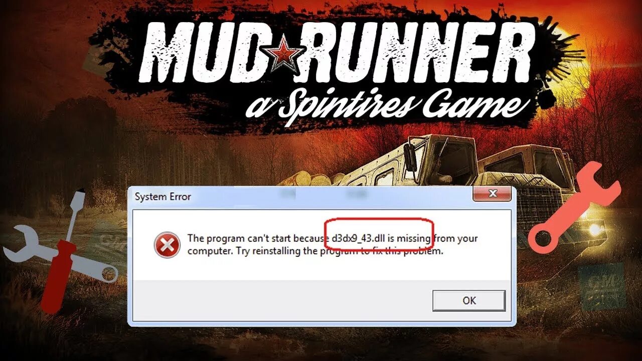 D3dx9_43. D3dx9_43.dll. D3dx9 Logger game Hack. Ошибка загрузки MUDRUNNER.
