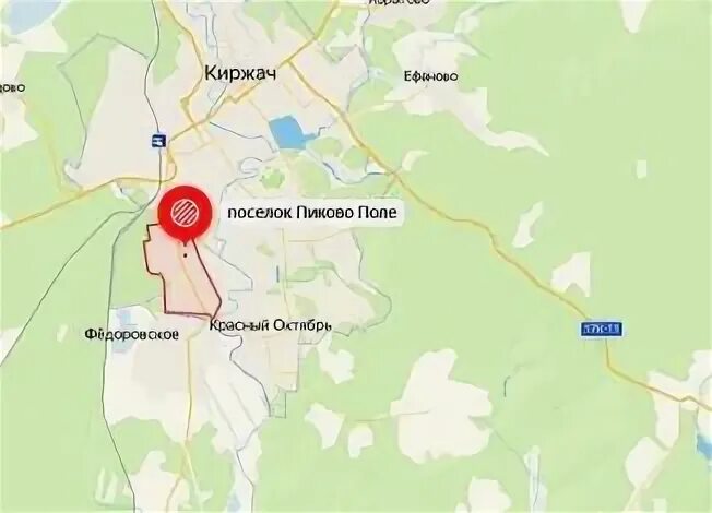 Киржач на карте