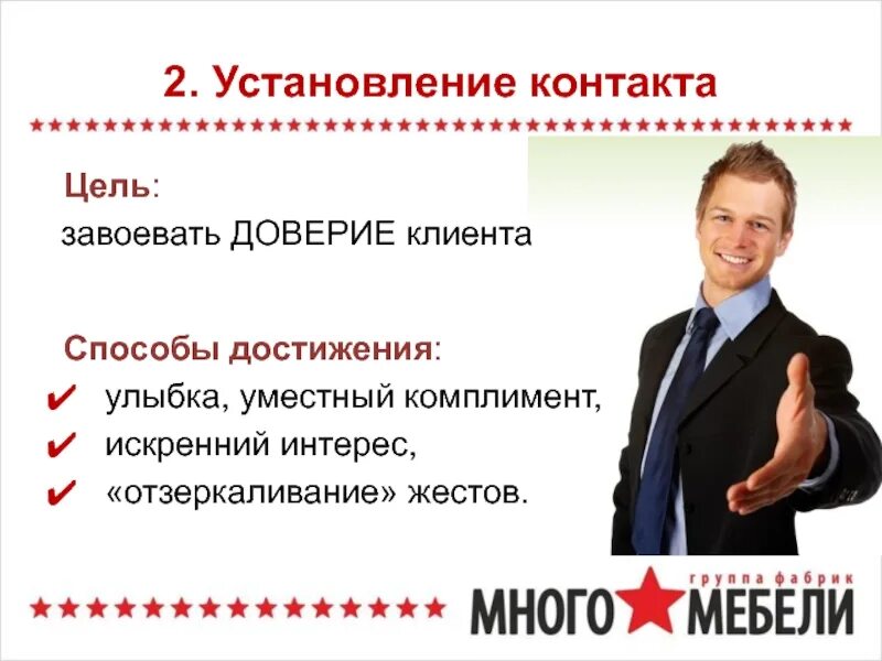 Поведенческие выражения отражающие установку на доверие