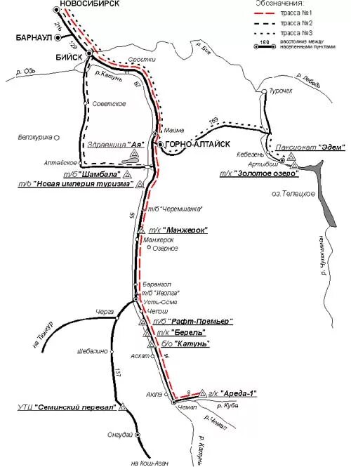 Карта баз отдыха горного. Чуйский тракт Чемал. Карта Чуйский тракт Чемал. Чуйский тракт на карте горного Алтая. Барнаул горный Алтай маршрут.