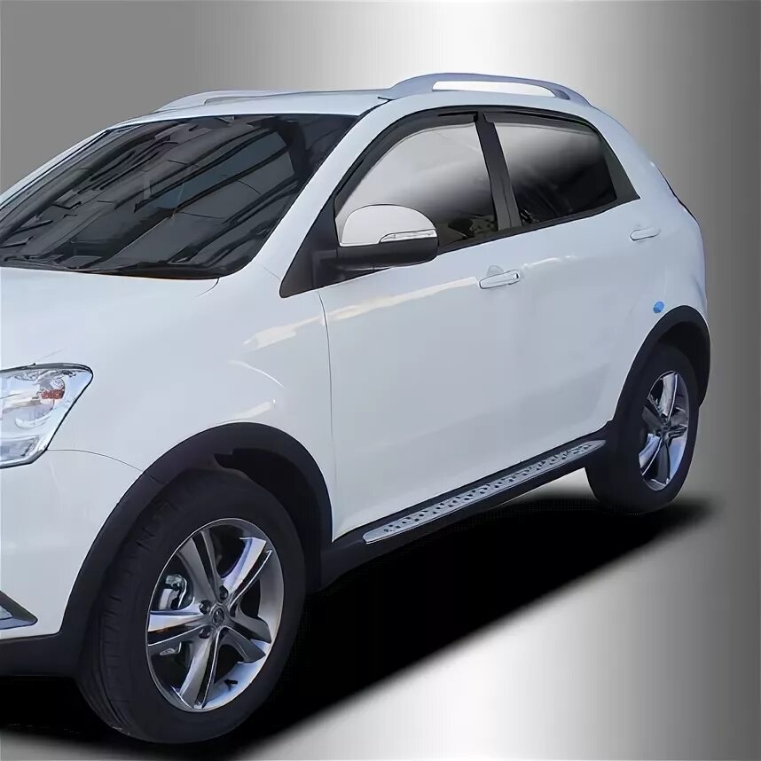 Купить стекло саньенг. New Actyon (Korando c. Дефлектор SSANGYONG Actyon New. Дефлекторы SSANGYONG Korando. Ветровики Санг енг Актион Нью.