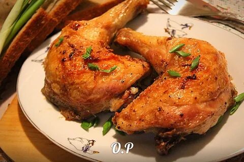 Окорочок с майонезом и чесноком