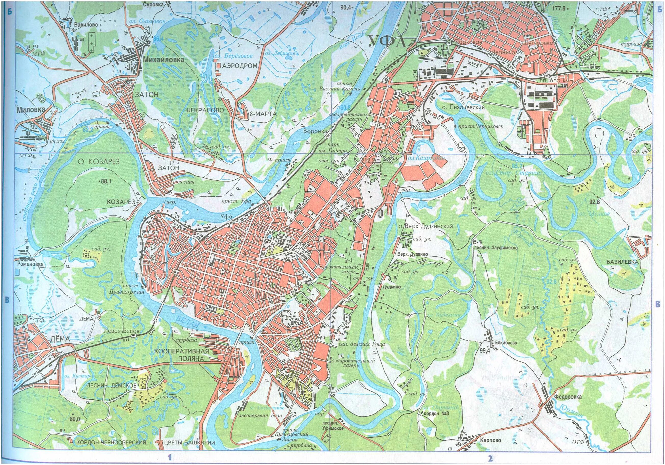 карта города уфы с улицами. карта города уфы с номерами домов.