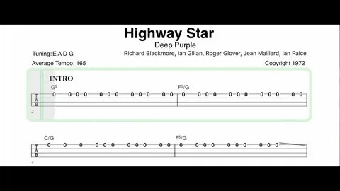 Deep purple highway star