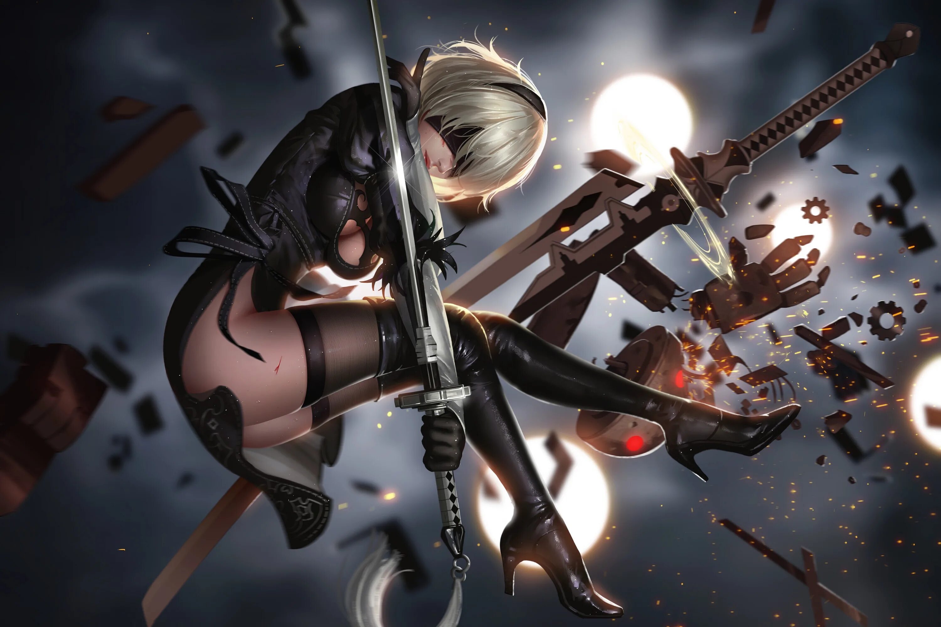Как называется игра где девушка робот. 2b из nier: automata. nier 2b +18. nier automata 2 девушка.