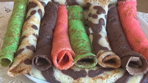 Цветные блины на масленицу