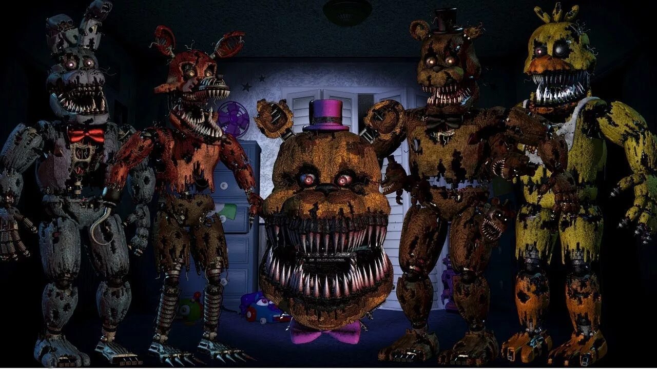 FNAF 4 кошмарные АНИМАТРОНИКИ. Кошмарный Фредди 4 часть. АНИМАТРОНИКИ ФНАФ 4 Фредди. Фредди 4 бесплатная часть