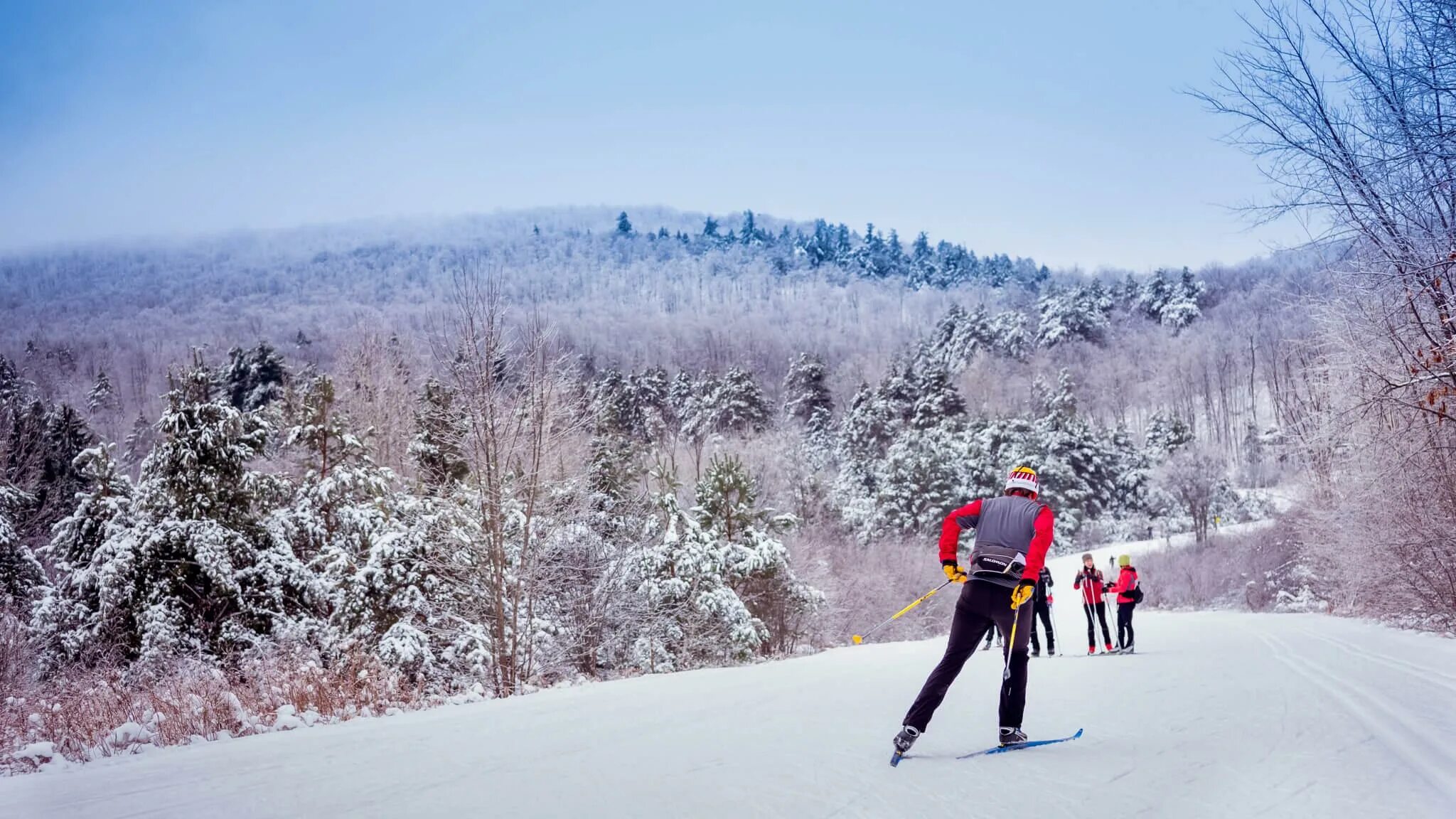 Парк Гатино. Cross Country Skiing. Парк Гатино зимой. Canada Ski Cross Country.