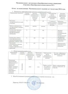 Муниципальное задание форма 2024