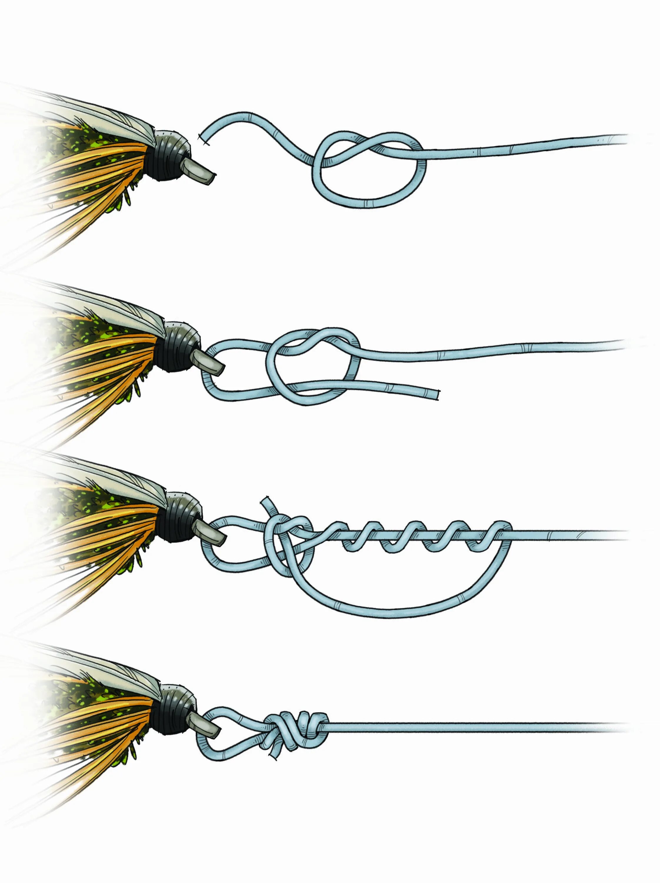 Привязка поводков. Узлы для привязывания мушек к леске. Узел подлесок поводок нахлыстовый. Узел рапала для воблеров. Узел рапаловская петля.