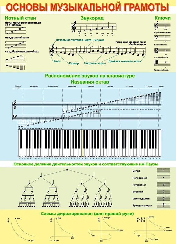 Основа музыкальных звуков. Основы музыкальной грамоты. Плакат основы музыкальной грамоты. Обучение музыкальной грамоте. Музыкальная грамота для начинающих.