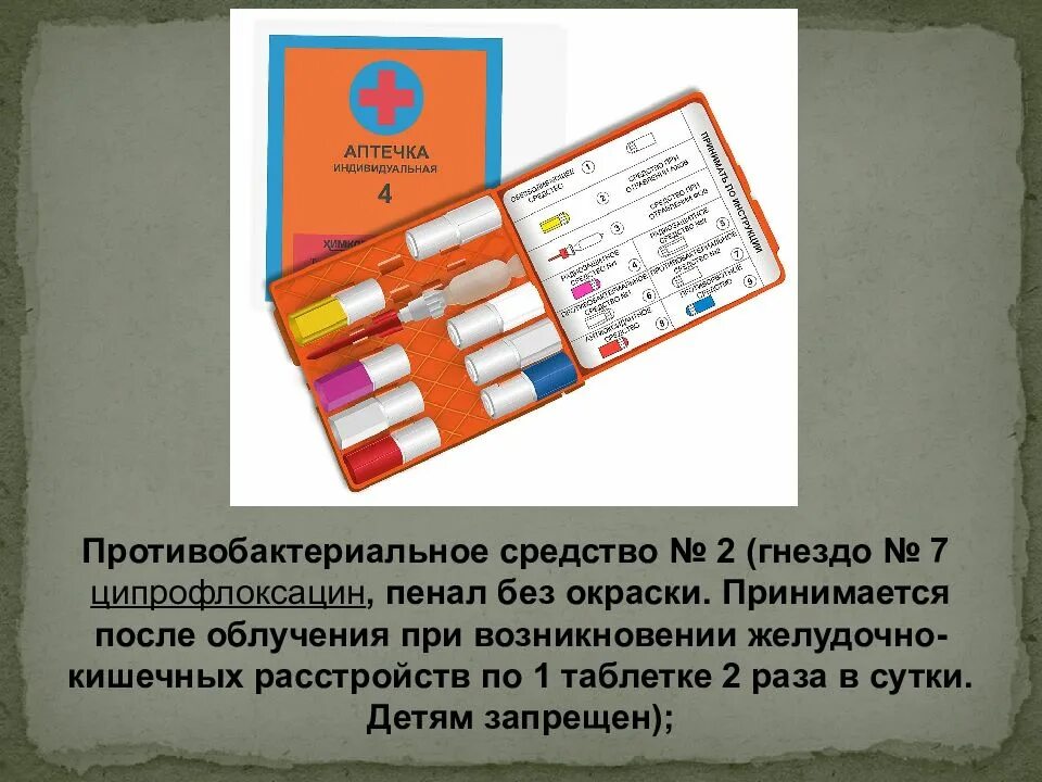 Что содержится в аптечке индивидуальной аи