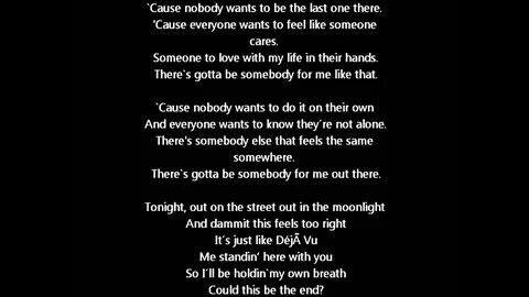 Песня somebody want