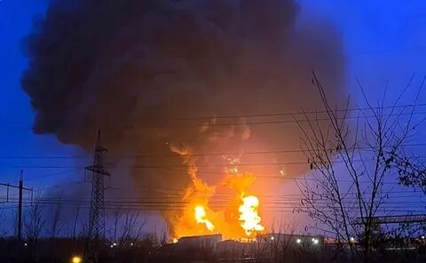 Атака на нефтебазу в рязани